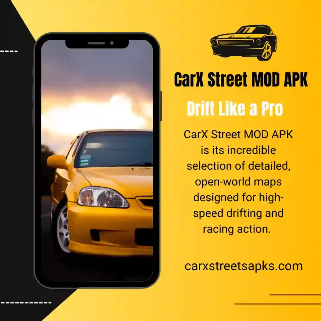 CarX Street MOD APK Famous MAPs unlocked all
